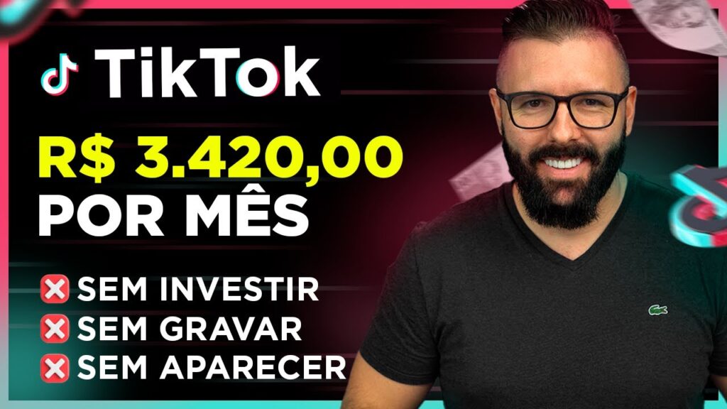 Como GANHAR DINHEIRO no TIKTOK, R$3420, Método Novo, Sem Fazer Vídeo (Passo a Passo Para Iniciantes)